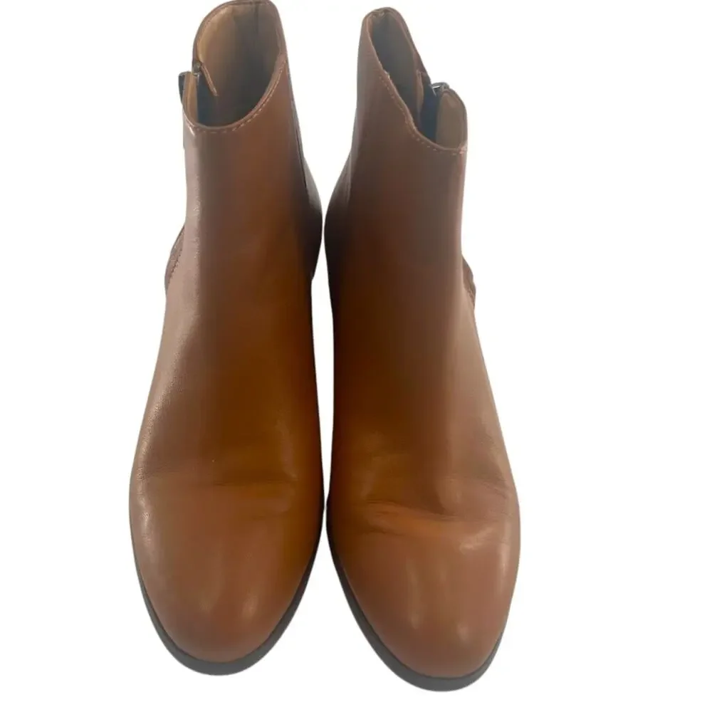 J. Crew Frankie camel leather boots sz 7